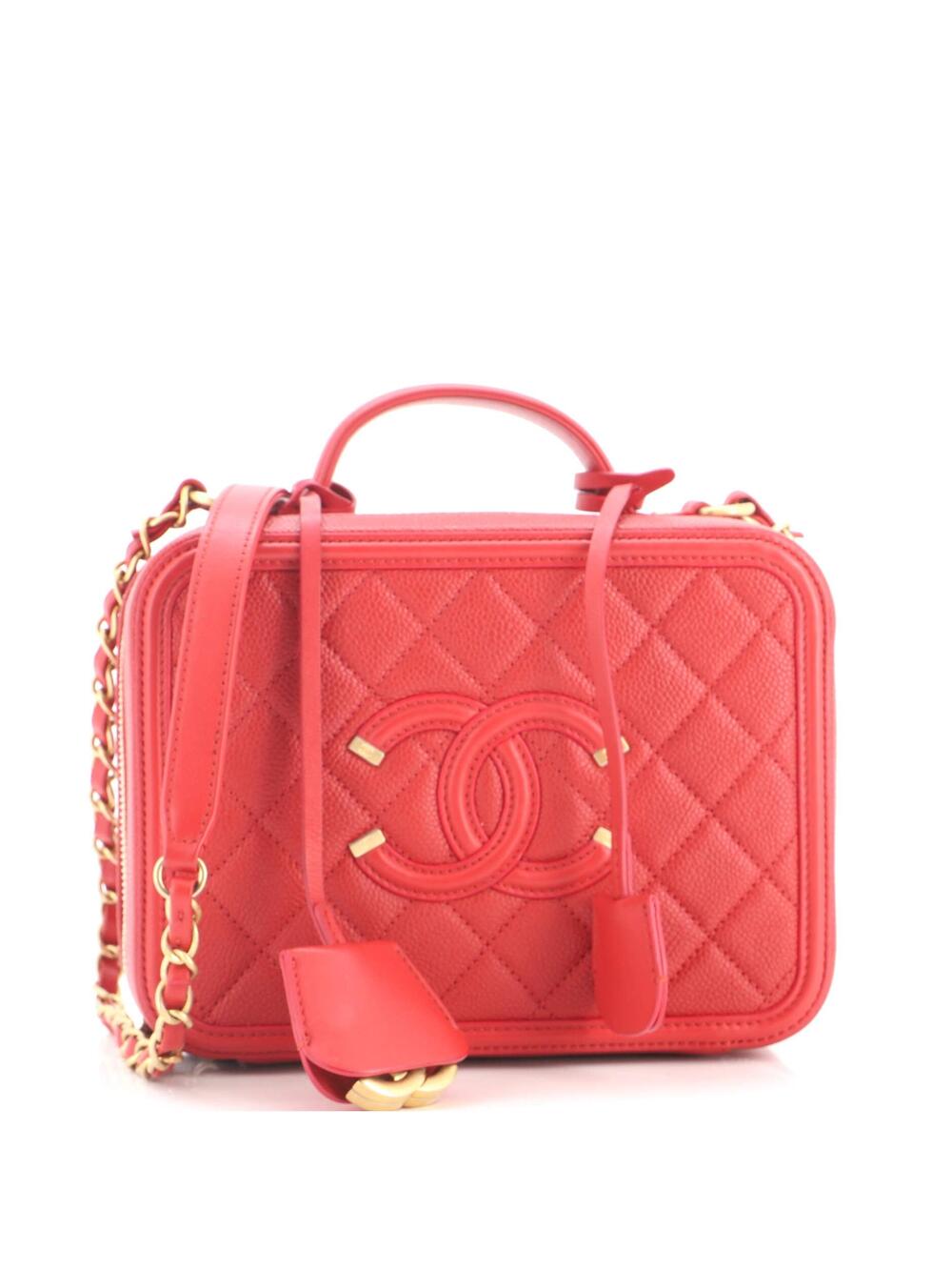 Chanel Filigree Vanity Case Quilted #337392C42B